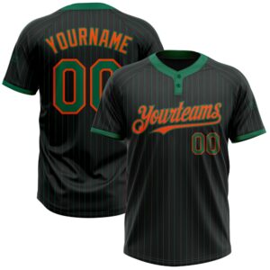 Black Kelly Green Pinstripe Orange Two Button&hellip;