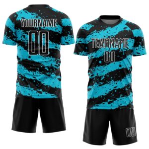 Black Lakes Blue White Splash Sublimation Soccer&hellip;