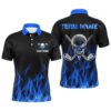 Black Men’s Golf Polo Shirts Custom Blue Lightning Team Golf Jerseys, Golf Attire For Men, Golf Polo Shirt, Golf Shirts Black Men’s Golf Polo Shirts Custom Blue Lightning Team Golf Jerseys, Golf Attire For Men, Golf Polo Shirt, Golf Shirts