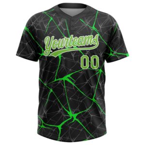 Black Neon Green Kelly Green 3D Pattern&hellip;