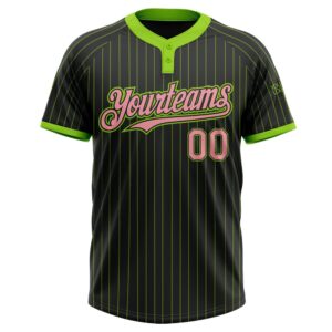 Black Neon Green Pinstripe Medium Pink Two&hellip;
