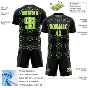 Black Neon Green White Damask Pattern Sublimation Soccer Uniform Jersey Custom Team Soccer Jersey Shirt 3 zxo62d.jpg