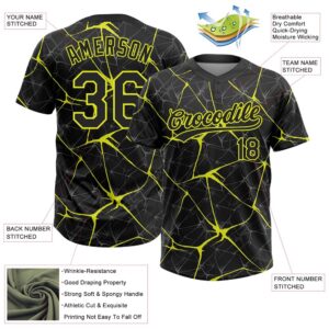 Black Neon Yellow 3D Pattern Abstract Network Two Button Unisex Softball Jersey Custom Team Softball Jersey 3 gxtdqn.jpg