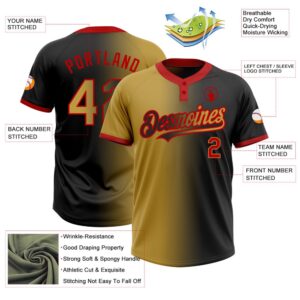 Black Old Gold Red Gradient Fashion Two Button Unisex Softball Jersey Custom Team Softball Jersey 3 dkfrav.jpg