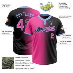 Black Pink Light Blue Gradient Fashion Two Button Unisex Softball Jersey Custom Team Softball Jersey 3 tg5pp4.jpg