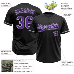 Black Purple Gray Two Button Unisex Softball Jersey Custom Team Softball Jersey 3 gfdo9n.jpg