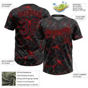 Black Red 3D Pattern Abstract Network Two Button Unisex Softball Jersey Custom Team Softball Jersey 3 mbrh4t.jpg
