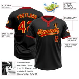 Black Red Gold Two Button Unisex Softball Jersey Custom Team Softball Jersey 3 ge3j7q.jpg