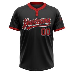 Black Red White Two Button Unisex Softball Jersey Custom Team Softball Jersey 2 ivhjsb.jpg