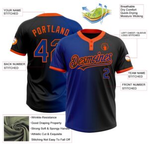 Black Royal Orange Gradient Fashion Two Button Unisex Softball Jersey Custom Team Softball Jersey 3 lxmkw4.jpg