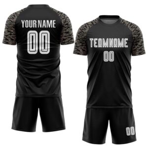 Black White Camo Sublimation Soccer Uniform Jersey,&hellip;
