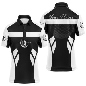 Black & White Long Sleeve Golf Shirts&hellip;