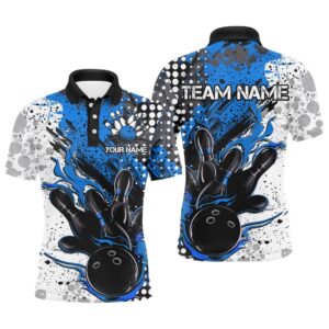 Blue And Black Flame Bowling Team Shirts,&hellip;
