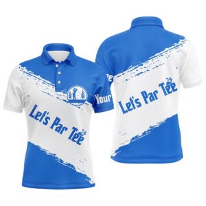Blue And White Men’s Golf Polo Shirts&hellip;