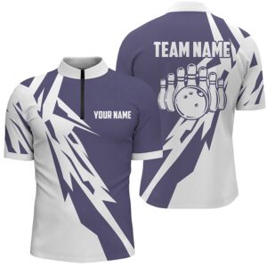 Blue Bowlling Team Jersey Mens Bowling Shirts&hellip;