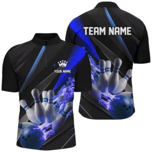 Blue Flame Bowling Shirts For Men, Bowling&hellip;