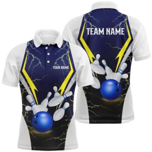 Blue Lightning Thunder Bowling Ball And Pins&hellip;