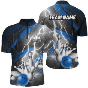 Blue Lightning Thunder Bowling Team Jersey,Team Bowling&hellip;
