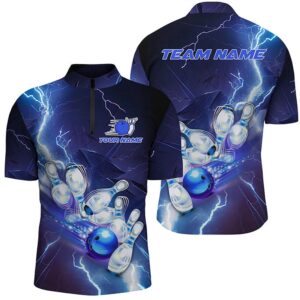 Blue Lightning Thunder Bowling Team Jersey,Team Bowling&hellip;