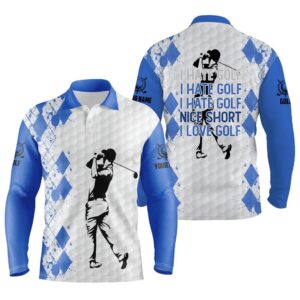 Blue Men’s Golf Polo Shirt I Hate&hellip;