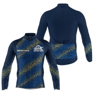 Blue Mens Cycling Jersey Custom Cycle Gear&hellip;