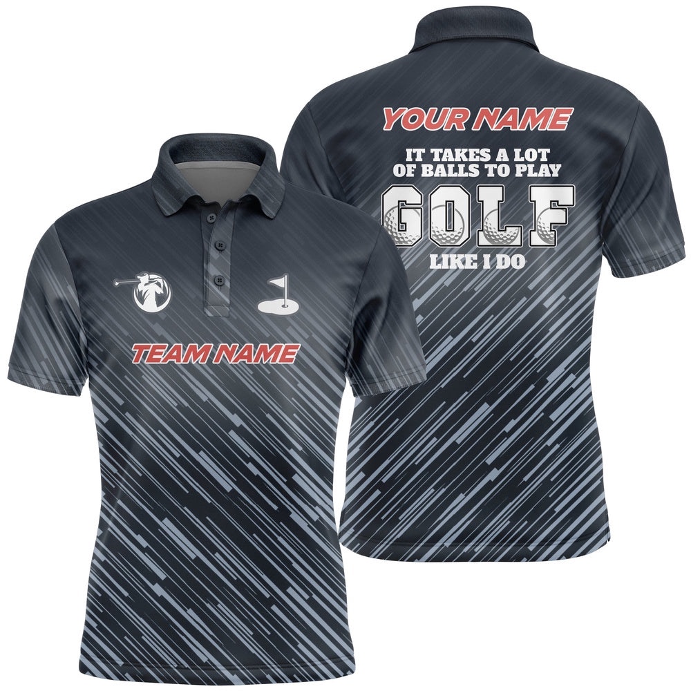 Blue Pattern Men’s Golf Polo Shirts Custom It Takes A Lot Of Balls To Play Golf Like I Do Men Golf Tops, Golf Polo Shirt, Golf Shirts Blue Pattern Men’s Golf Polo Shirts Custom It Takes A Lot Of Balls To Play Golf Like I Do Men Golf Tops, Golf Polo Shirt, Golf Shirts