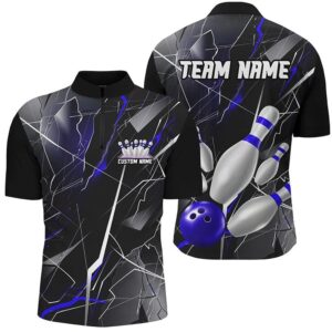 Blue Thunder Lightning Bowling Team Shirts For&hellip;