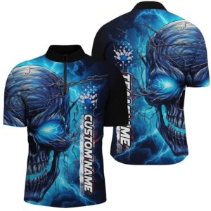 Blue Thunder Lightning Bowling Team Shirts For&hellip;