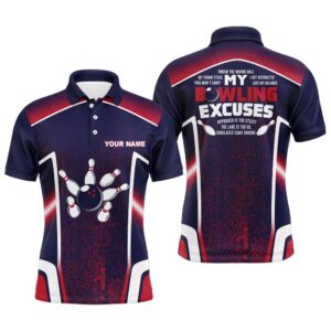 Bowling Excuses Shirt, Funny Polo Bowling Shirt&hellip;