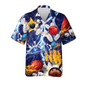 Bowling Hawaiian Shirt Men And Women, Button Down Bowling Shirts, Bowling Shirts, Custom Team Bowling Hawaiian Shirt