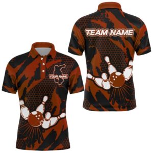 Bowling Polo Shirt For Men Custom Bowling&hellip;