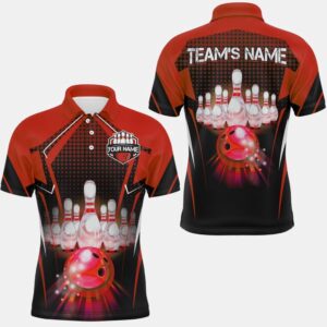Bowling Polo Shirt With Name Bowling Team&hellip;