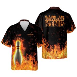 Bowling Retro Vintage Hawaiian Shirt, Custom Bowling Shirt, Custom Team Bowling Hawaiian Shirt