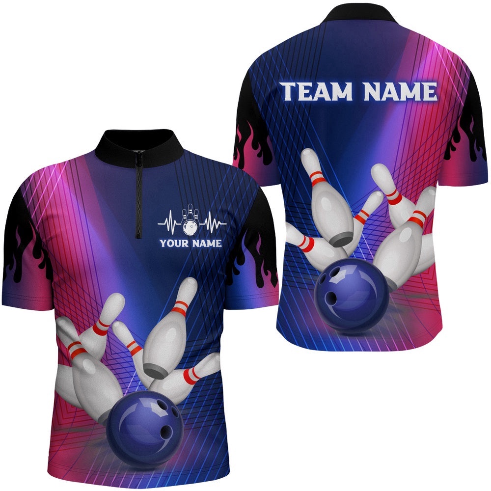 Bowling Shirt For Men Bowling Team League Jersey Unisex Bowlers Jersey, Custom Bowling Team Jersey Shirt