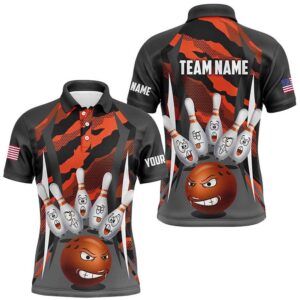 Bowling Shirt For Men Camo Bowling Team&hellip;