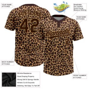 Brown Brown Old Gold 3D Pattern Leopard Two Button Unisex Softball Jersey Custom Team Softball Jersey 3 aqaybr.jpg