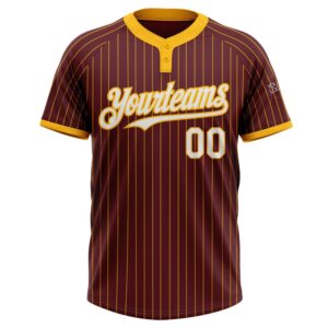 Burgundy Gold Pinstripe White Two Button Unisex Softball Jersey Custom Team Softball Jersey 2 z4pqpc.jpg