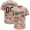 Camo Black Gold Salute To Service Two Button Unisex Softball Jersey, Custom Team Softball Jersey Camo Black Gold Salute To Service Two Button Unisex Softball Jersey, Custom Team Softball Jersey