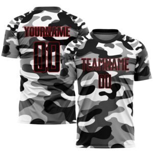 Camo Black Red Sublimation Salute To Service&hellip;
