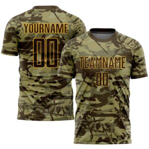 Camo Brown Gold Sublimation Salute To Service&hellip;