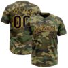 Camo Navy Electric Blue Salute To Service Two Button Unisex Softball Jersey, Custom Team Softball Jersey