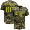 Camo Old Gold Black Salute To Service Two Button Unisex Softball Jersey, Custom Team Softball Jersey Camo Old Gold Black Salute To Service Two Button Unisex Softball Jersey, Custom Team Softball Jersey