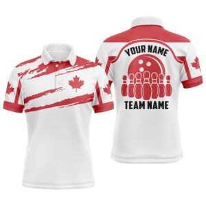Canada Bowling Polo Shirts For Men, Custom&hellip;