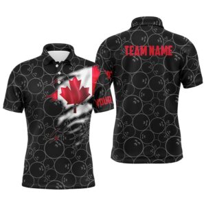 Canada Bowling Polo Shirts For Men, Custom&hellip;