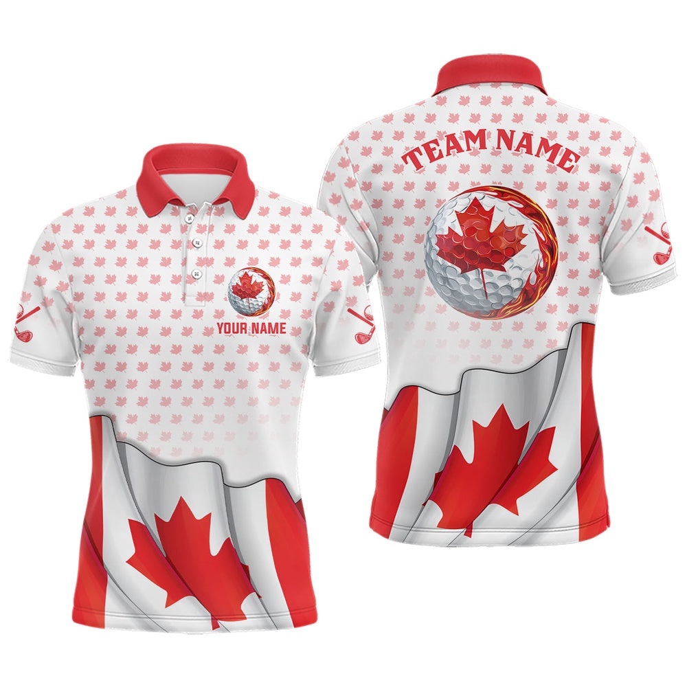 Canada Flag Men’s Polo Shirt Red Maple Leaf Pattern Custom Golf Tops For Men Patriotic Golf Gifts, Golf Polo Shirt, Golf Shirts Canada Flag Men’s Polo Shirt Red Maple Leaf Pattern Custom Golf Tops For Men Patriotic Golf Gifts, Golf Polo Shirt, Golf Shirts