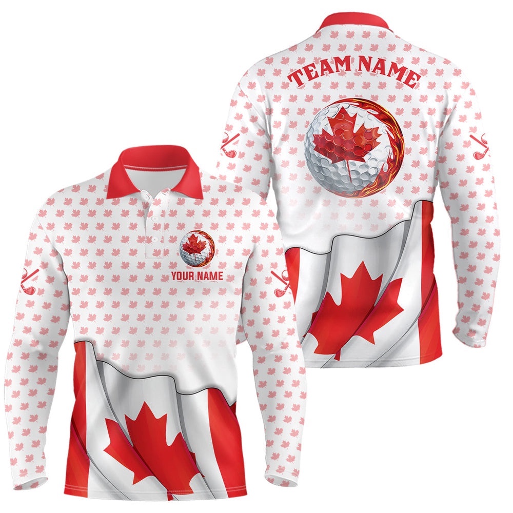 Canada Flag Men’s Polo Shirt Red Maple Leaf Pattern Custom Golf Tops For Men Patriotic Golf Gifts, Golf Polo Shirt, Golf Shirts Canada Flag Men’s Polo Shirt Red Maple Leaf Pattern Custom Golf Tops For Men Patriotic Golf Gifts, Golf Polo Shirt, Golf Shirts