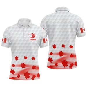 Canadian Flag Red Maple Leaves Men’s Golf&hellip;