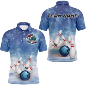 Christmas Bowling Shirt For Men Bowling Polo&hellip;