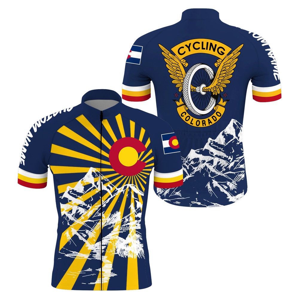 Colorado Menwomen Cycling Jersey With Pockets State Flag Bike Shirt Mountain Bike Gear, Custom Mono Cycling Jersey Colorado Menwomen Cycling Jersey With Pockets State Flag Bike Shirt Mountain Bike Gear, Custom Mono Cycling Jersey