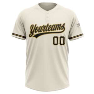 Cream Black Old Gold Two Button Unisex Softball Jersey Custom Team Softball Jersey 2 rn7uyu.jpg